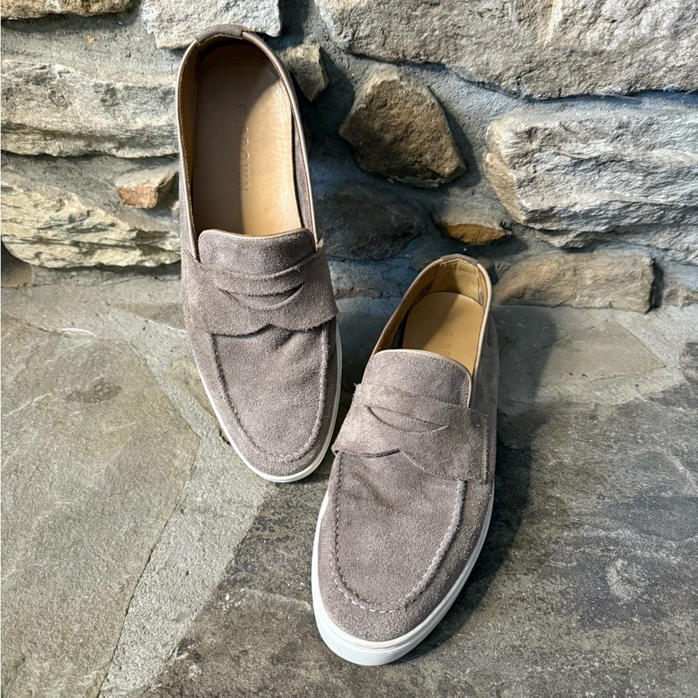 G. Brown Suede Loafers